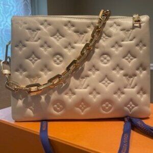 Louis Vuitton Cream Coussin PM Handbag
